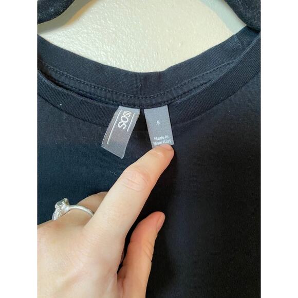 asos womens workout tank top small muscle tank black - Picture 2 of 4